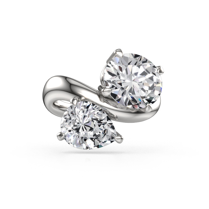 Bild von Verlobungsring Chloe OVL-PER 585 Weißgold Lab-grown Diamant 5.95 crt