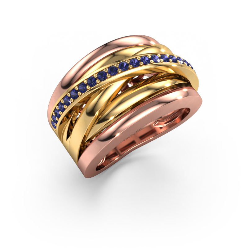 Image of Ring Clair 1 585 rose gold Sapphire 1.5 mm