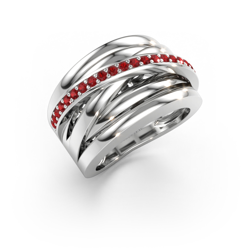 Immagine di Anello Clair 1 585 oro bianco Rubino 1.5 mm