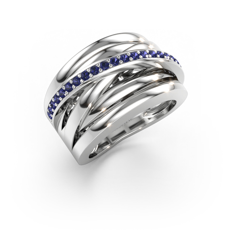 Bild av Ring Clair 1 585 vitt guld Safir 1.5 mm