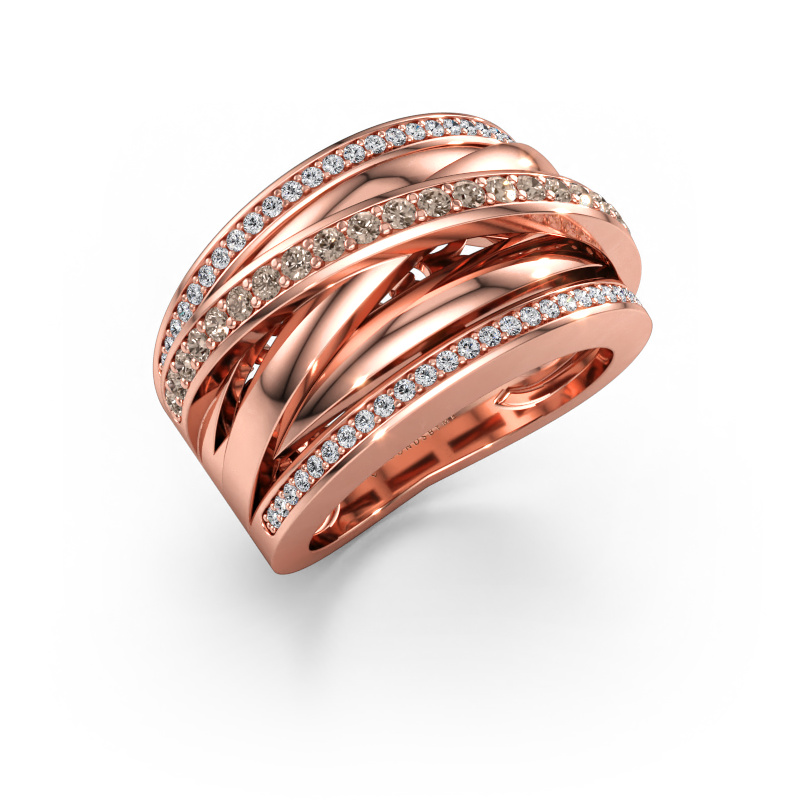 Bild av Ring Clair 2 585 roséguld Brun diamant 0.565 crt