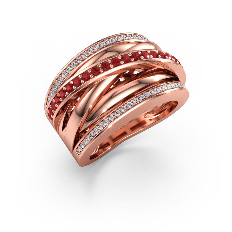 Bild av Ring Clair 2 585 roséguld Rubin 1.5 mm