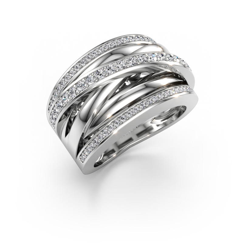 Immagine di Anello Clair 2 585 oro bianco Diamante 0.565 crt