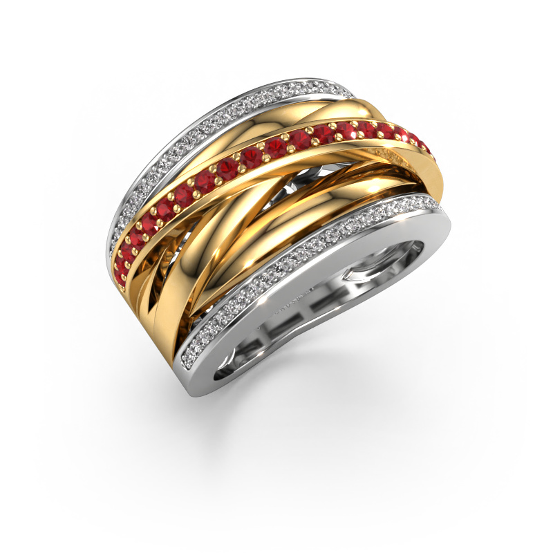 Image of Ring Clair 2 585 white gold Ruby 1.5 mm