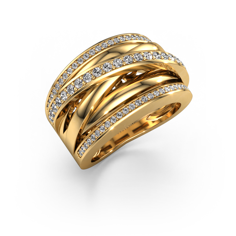 Image of Ring Clair 2 585 gold Diamond 0.565 crt