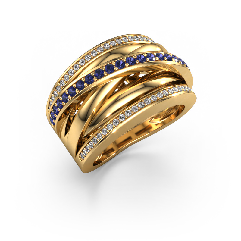 Image of Ring Clair 2 585 gold Sapphire 1.5 mm