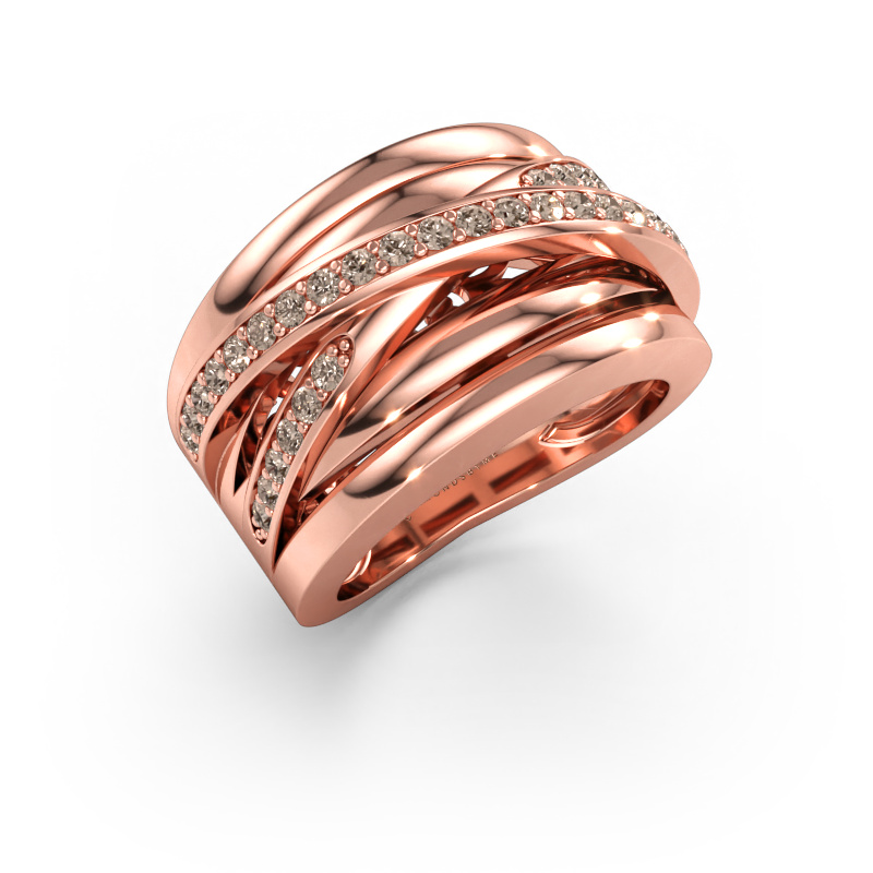 Bild av Ring Clair 3 585 roséguld Brun diamant 0.495 crt