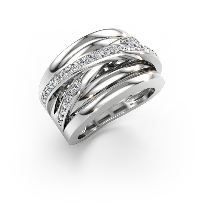 Bild av Ring Clair 3 585 vitt guld Diamant 0.495 crt