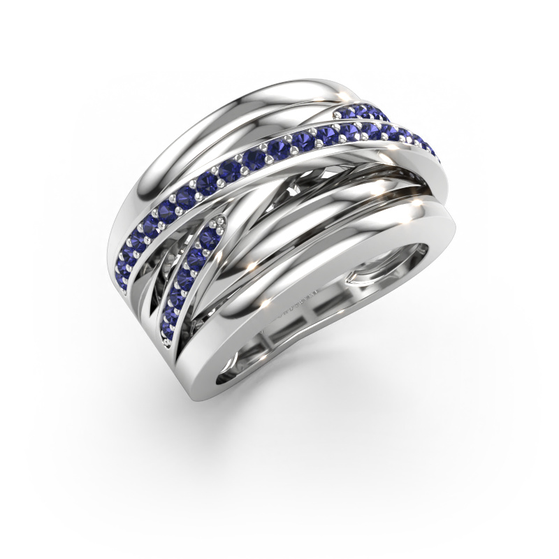 Bild av Ring Clair 3 585 vitt guld Safir 1.5 mm