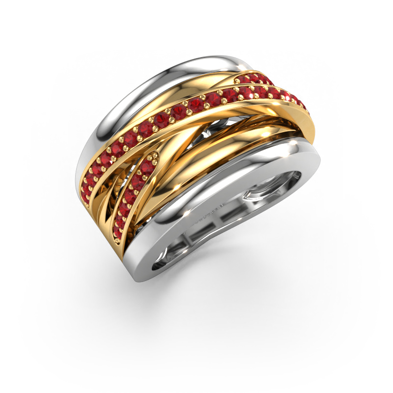 Image of Ring Clair 3 585 white gold Ruby 1.5 mm