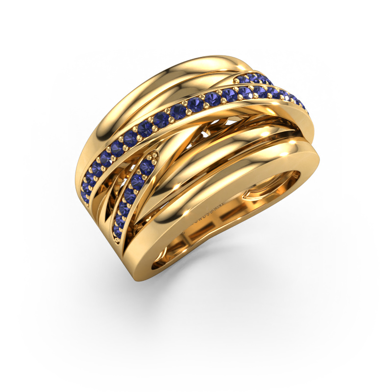 Image of Ring Clair 3 585 gold Sapphire 1.5 mm