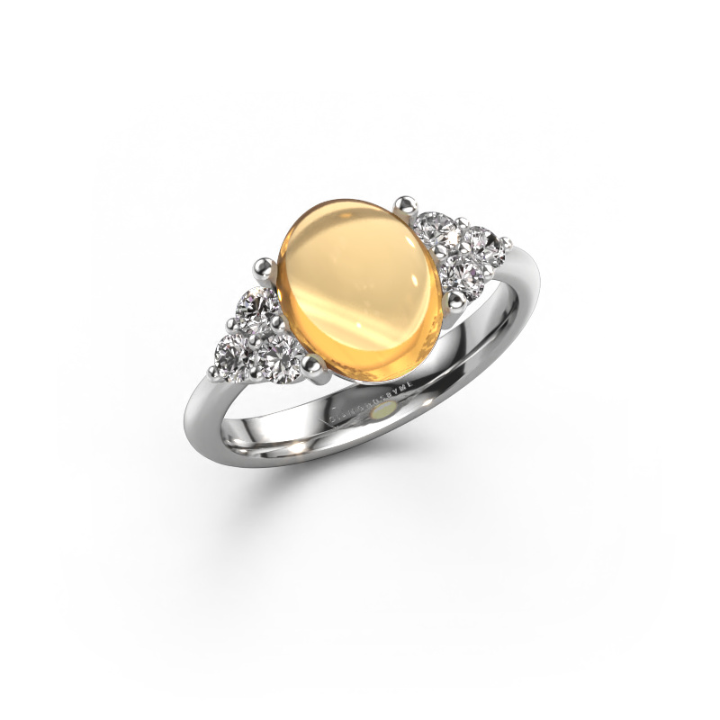 Bild von Ring Clarice 950 Platin Citrin 10x8 mm