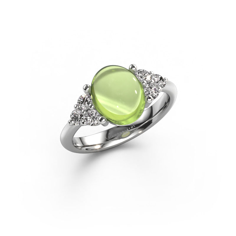 Image of Ring Clarice 950 platinum Peridot 10x8 mm