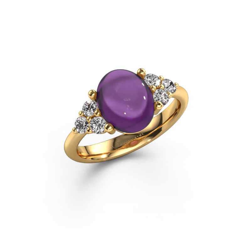 Image of Ring Clarice 585 gold Amethyst 10x8 mm
