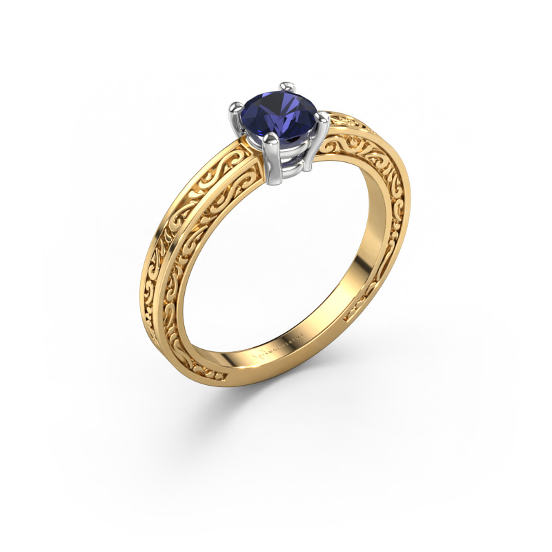 Vintage white gold diamonds engagement ring Claudette 1|Design yourself!