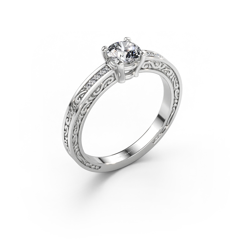 Bilde av Forlovelsesring Claudette 2 585 hvitt gull Lab-diamant 0.54 crt