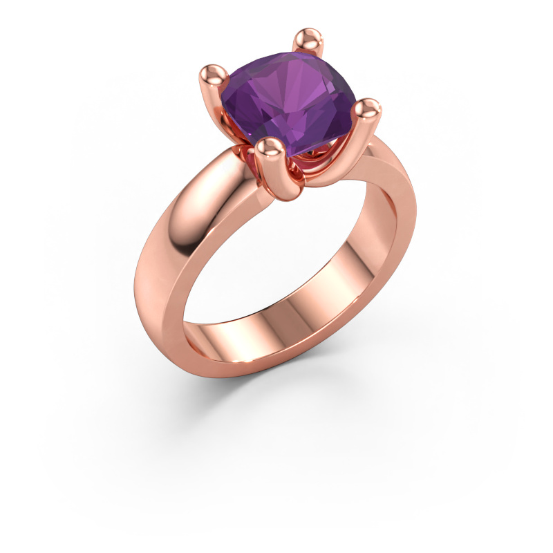 Bild av Ring Clelia CUS 585 roséguld Ametist 8 mm