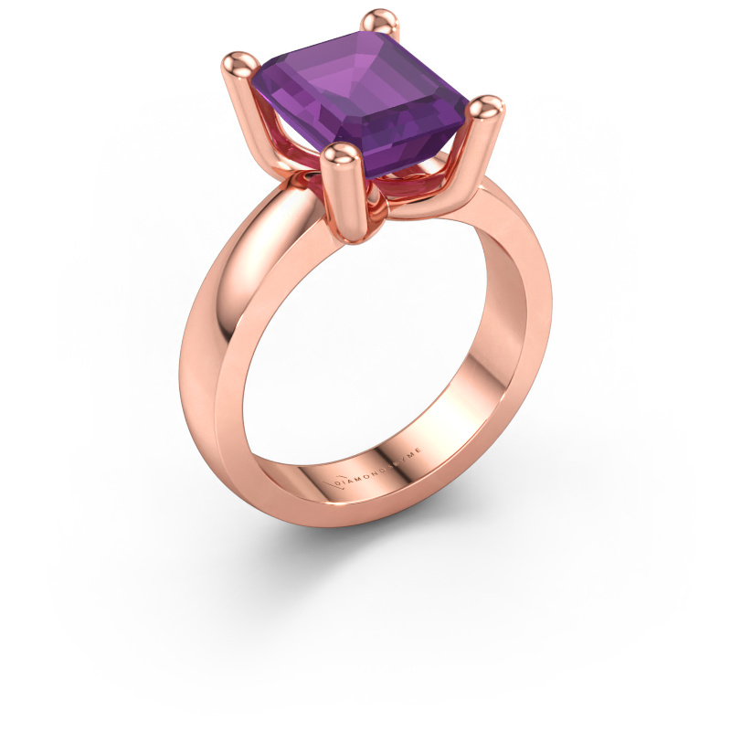 Bild av Ring Clelia EME 585 roséguld Ametist 10x8 mm