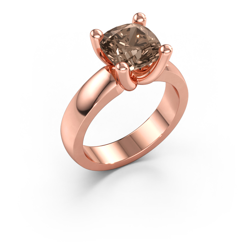 Immagine di Anello Clelia CUS 585 oro rosa Diamante marrone 2.50 crt