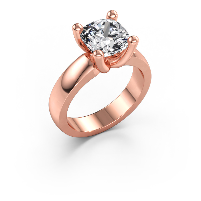 Immagine di Anello Clelia CUS 585 oro rosa Diamante lab grown 2.50 crt