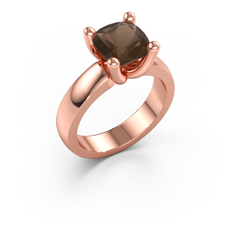 Bild av Ring Clelia CUS 585 roséguld Rökkvarts 8 mm