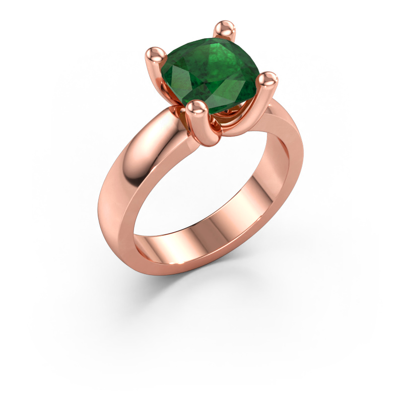 Bild av Ring Clelia CUS 585 roséguld Smaragd 8 mm