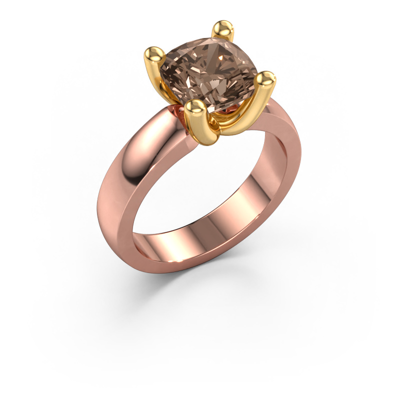 Image of Ring Clelia CUS 585 rose gold Brown diamond 2.50 crt