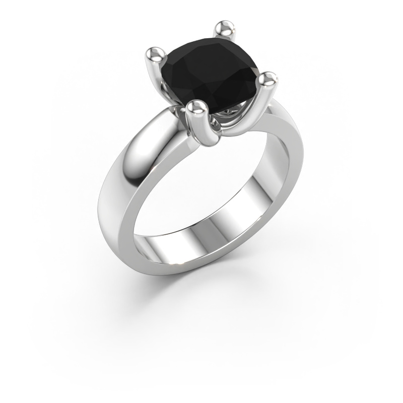 Bild av Ring Clelia CUS 585 vitt guld Svart diamant 3.20 crt