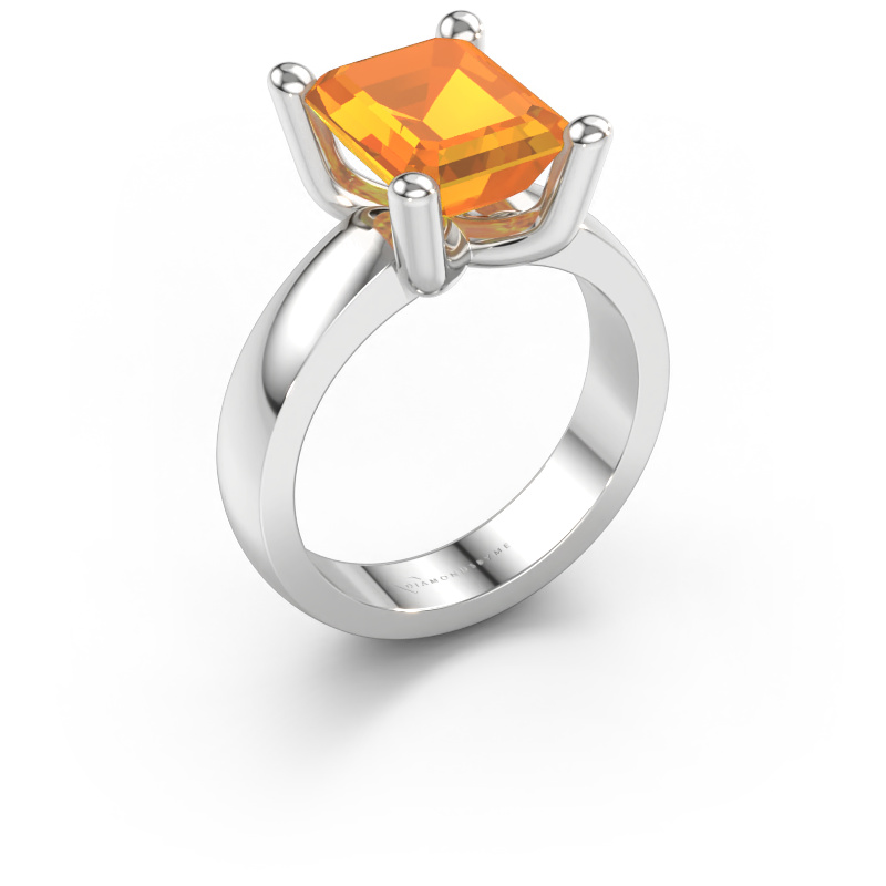 Bild von Ring Clelia EME 585 Weissgold Citrin 10x8 mm