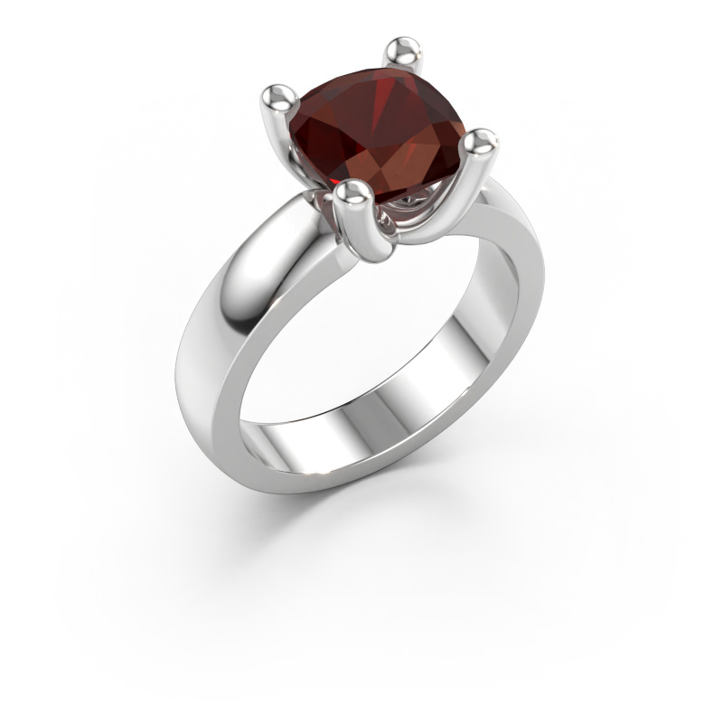 Bild von Ring Clelia CUS 585 Weißgold Granat 8 mm