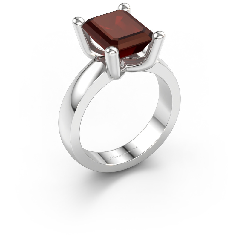 Bild von Ring Clelia EME 585 Weißgold Granat 10x8 mm
