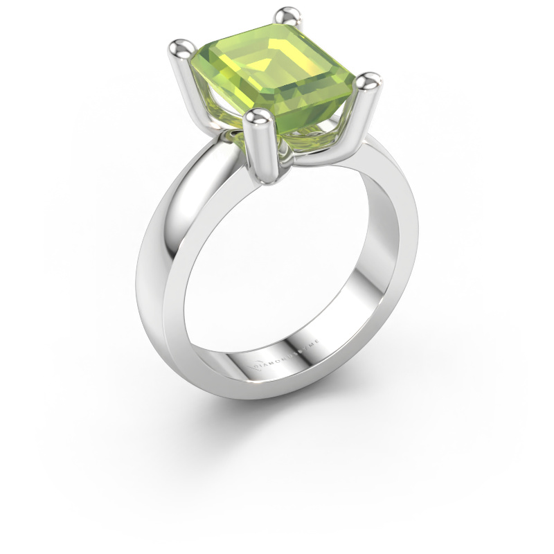 Bild von Ring Clelia EME 585 Weißgold Peridot 10x8 mm
