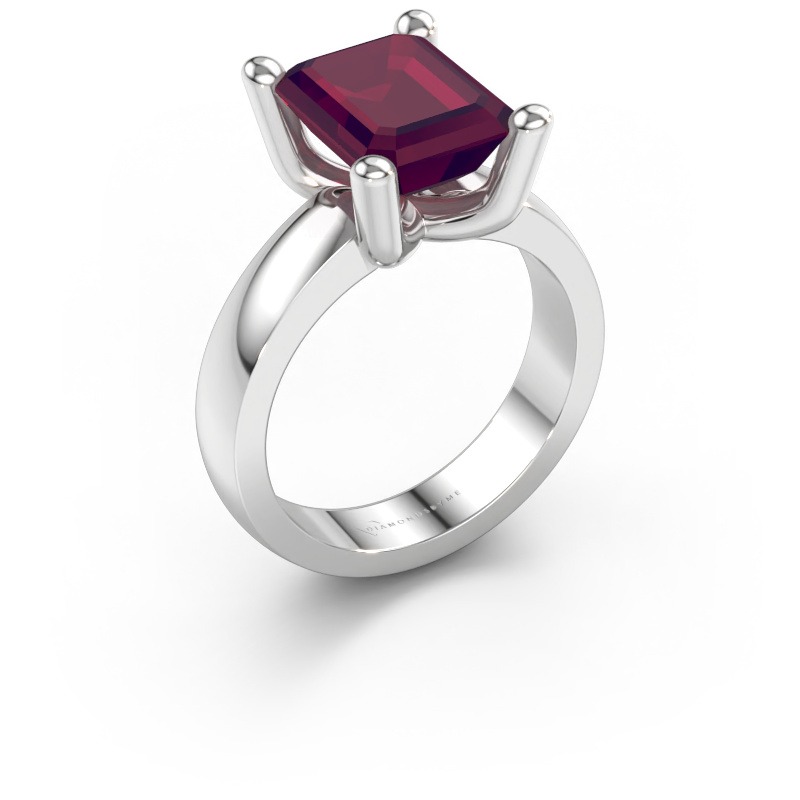 Bild av Ring Clelia EME 585 vitt guld Rodolit 10x8 mm