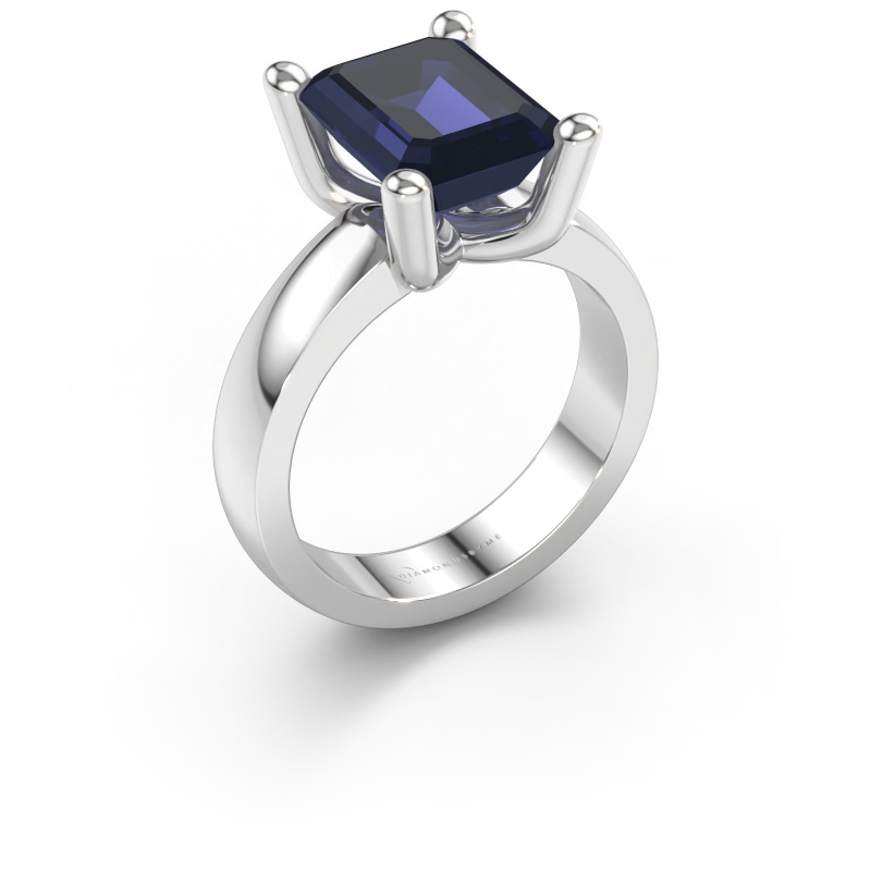 Bild av Ring Clelia EME 585 vitt guld Safir 10x8 mm