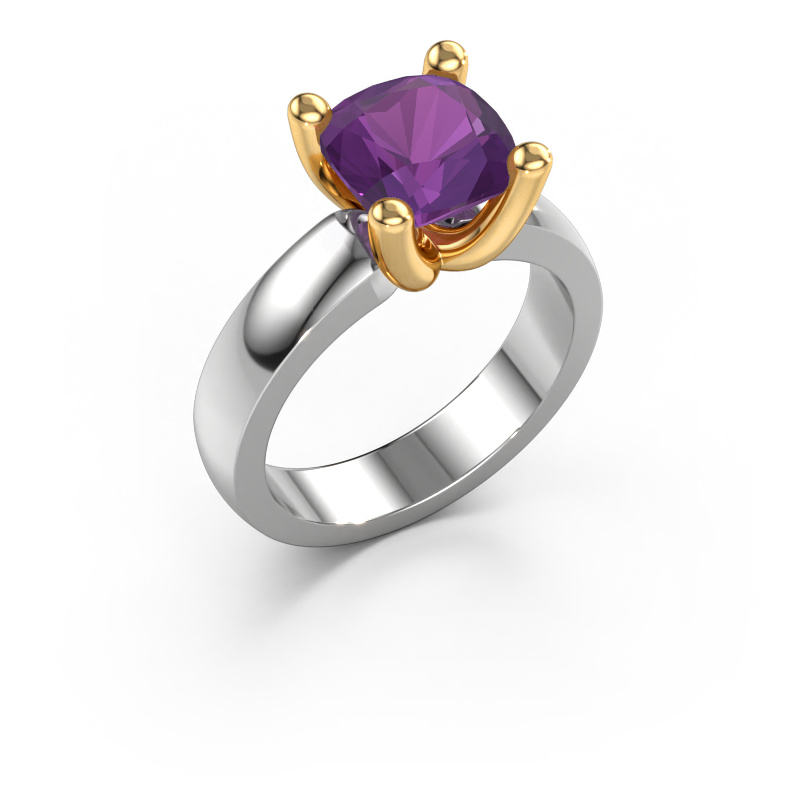 Bild von Ring Clelia CUS 585 Weißgold Amethyst 8 mm