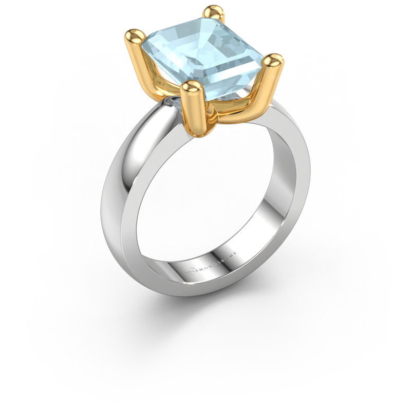 Image of Ring Clelia EME 585 white gold Aquamarine 10x8 mm