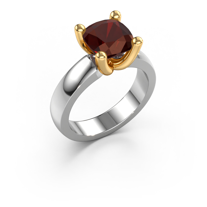 Image of Ring Clelia CUS 585 white gold Garnet 8 mm