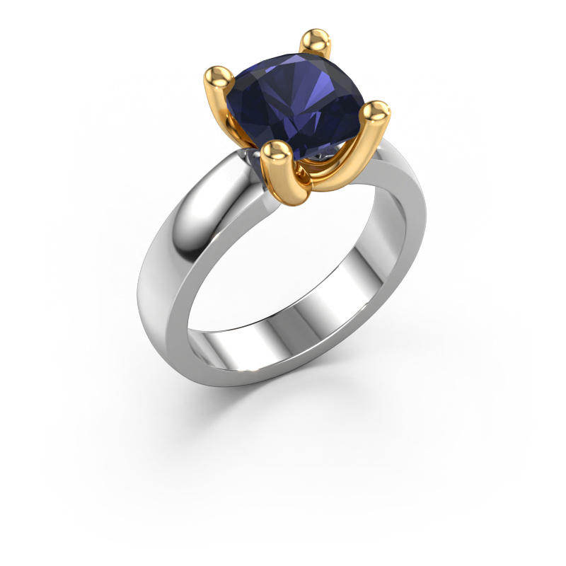 Image of Ring Clelia CUS 585 white gold Sapphire 8 mm