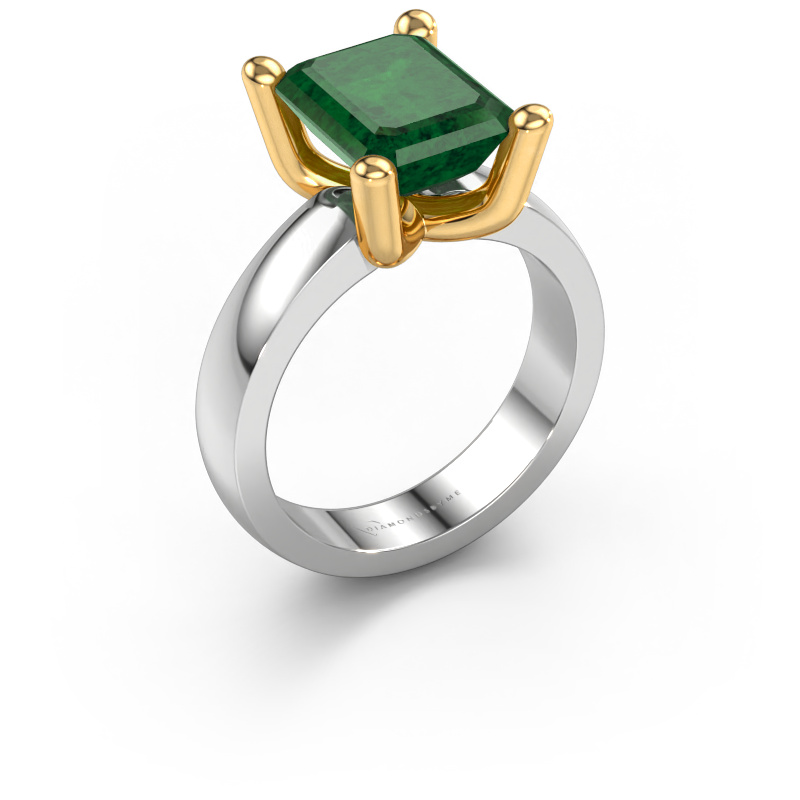 Bild von Ring Clelia EME 585 Weißgold Smaragd 10x8 mm