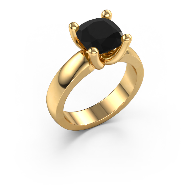 Image de Bague Clelia CUS 585 or jaune Diamant noir 3.20 crt