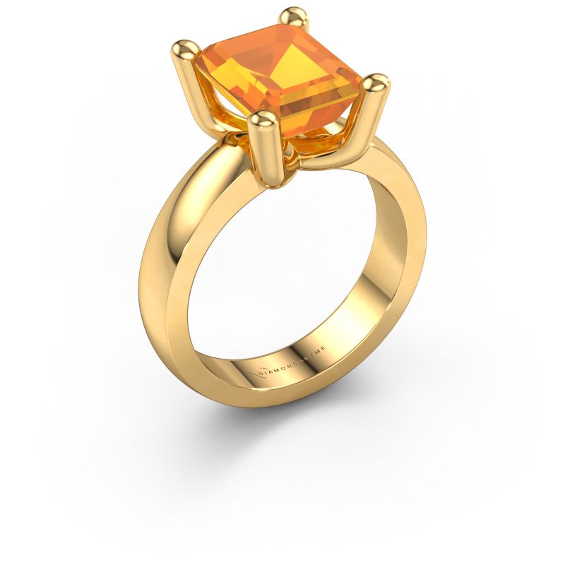 Image of Ring Clelia EME 585 gold Citrin 10x8 mm