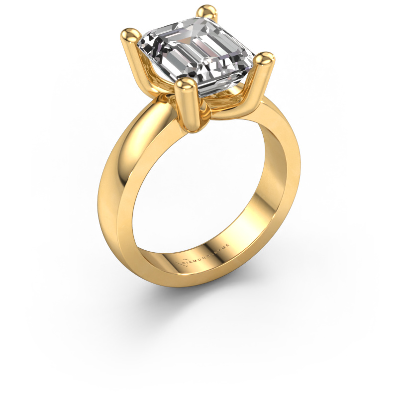 Bild von Ring Clelia EME 585 Gold Custom diamant 10x8 mm