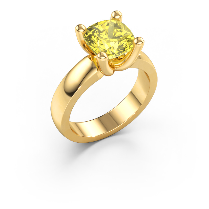 Bild av Ring Clelia CUS 585 gult guld Gul labbodlad diamant 8 mm