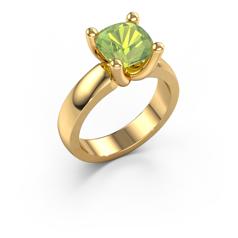 Image of Ring Clelia CUS 585 gold Peridot 8 mm
