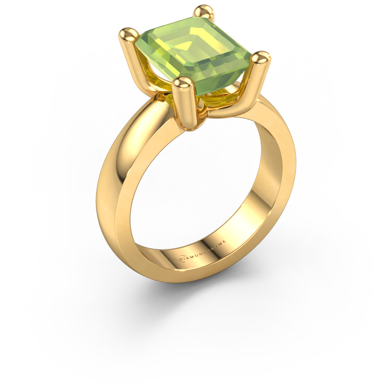 Image of Ring Clelia EME 585 gold Peridot 10x8 mm