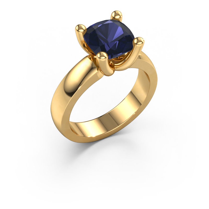 Image of Ring Clelia CUS 585 gold Sapphire 8 mm