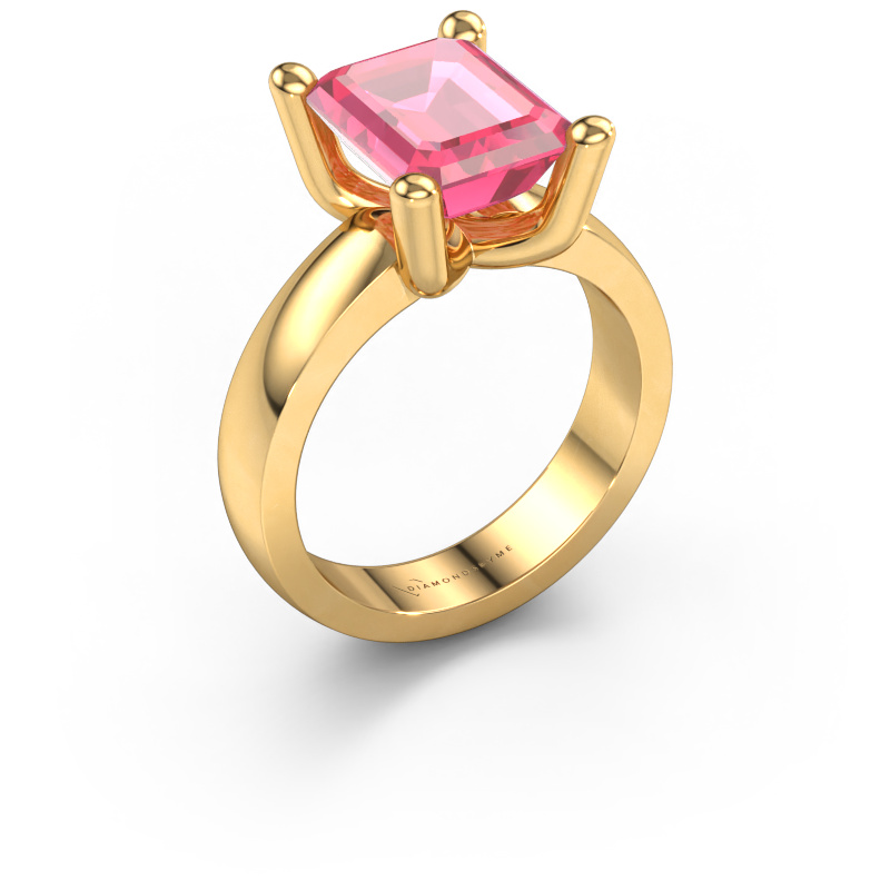 Bild von Ring Clelia EME 585 Gold Pink Saphir 10x8 mm