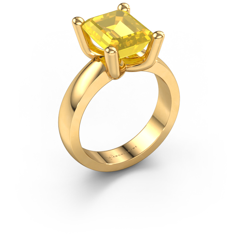 Bild von Ring Clelia EME 585 Gold Gelb Saphir 10x8 mm