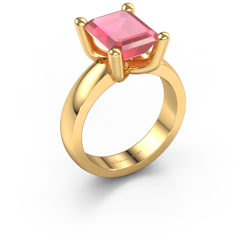 Bild von Ring Clelia EME 585 Gold Turmalin rosa 10x8 mm