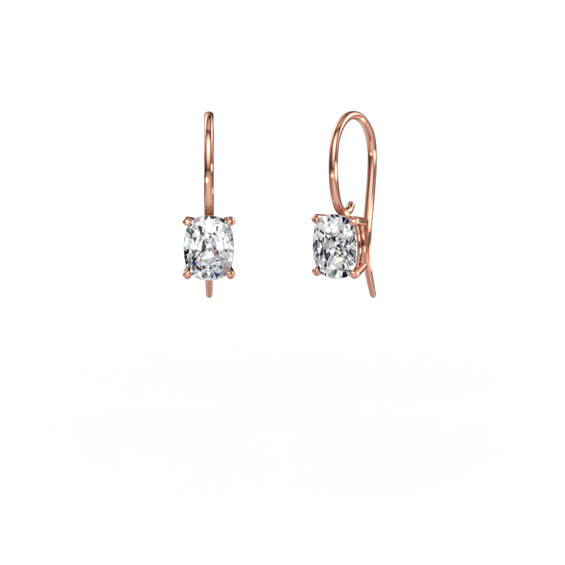 Image of Drop earrings Cleo CSH 585 rose gold Lab-grown diamond 2.00 crt